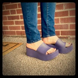 Purple Platform Sandals